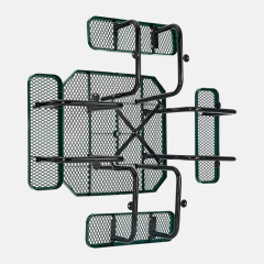 46 Inch Octagonal Thermoplastic Picnic Table Outdoor Durable Arlau