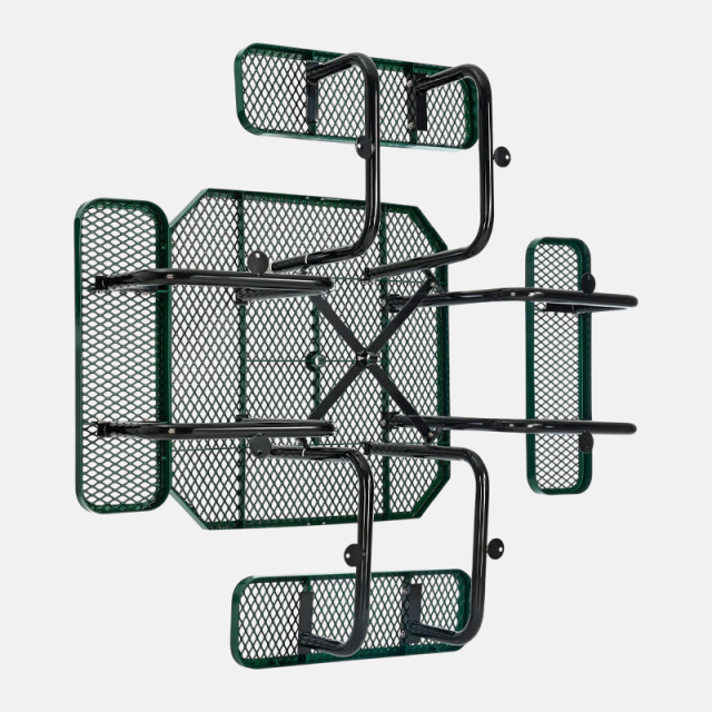 46 Inch Octagonal Thermoplastic Picnic Table Outdoor Durable Arlau