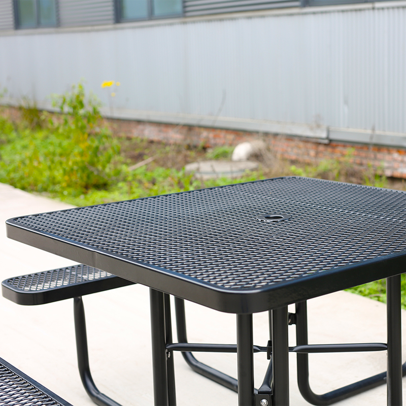 46-Inch Commercial Picnic Table - All-Weather Thermoplastic Coated