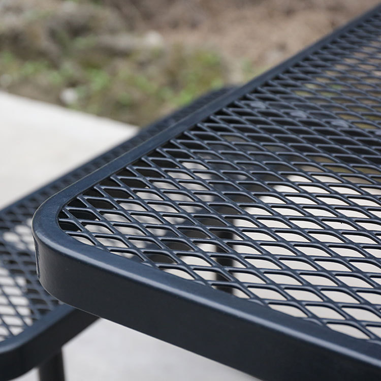46-Inch Commercial Picnic Table - All-Weather Thermoplastic Coated