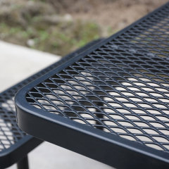 46-Inch Commercial Picnic Table - All-Weather Thermoplastic Coated