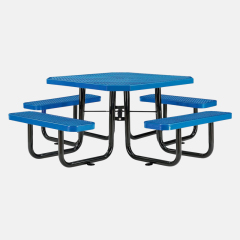 46 Inch Thermoplastic Coated Metal Mesh Picnic Table Outdoor Arlau