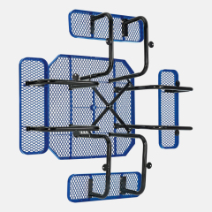 46 Inch Thermoplastic Coated Metal Mesh Picnic Table Outdoor Arlau
