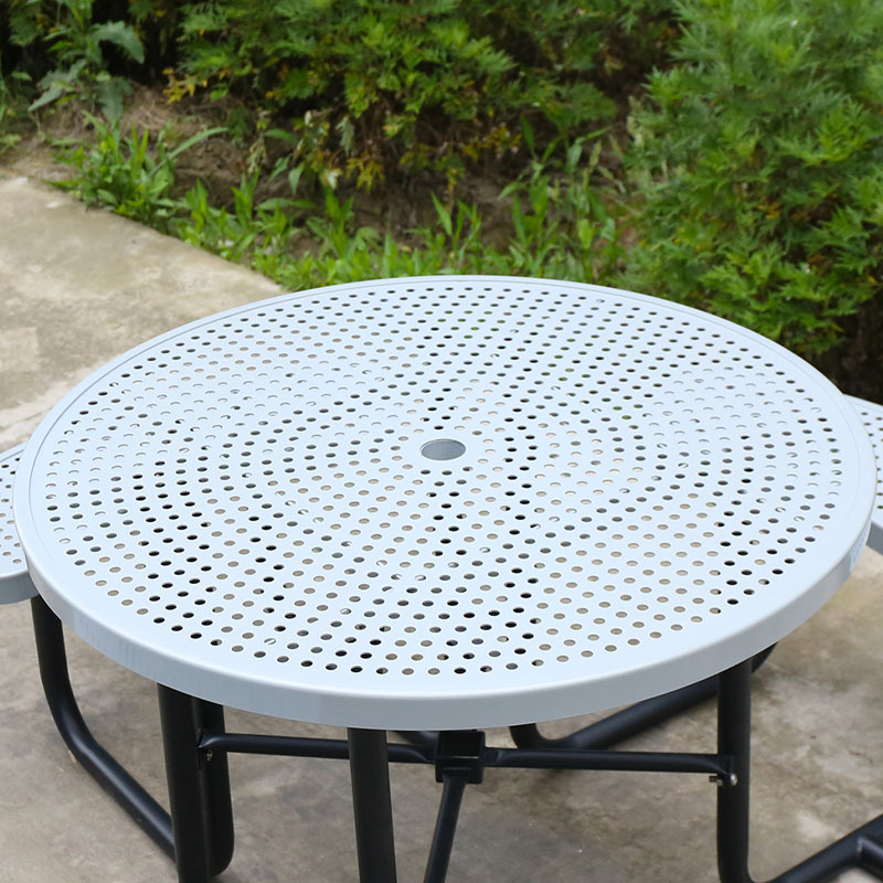 ADA-Standard Picnic Table -Durable Public Park Furniture with Mesh Top
