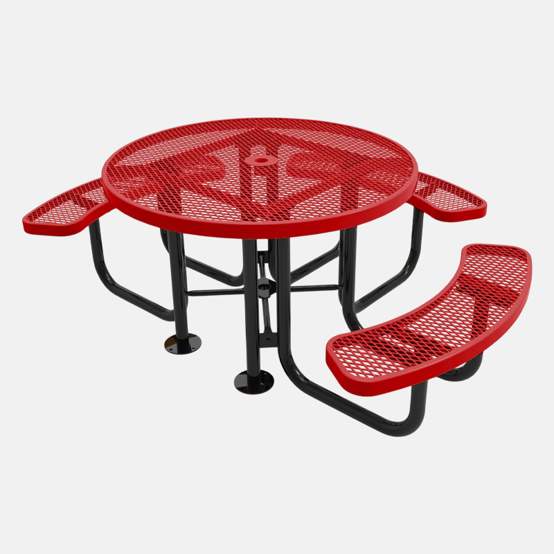46" ADA Wheelchair Accessible Picnic Table - Commercial Metal Mesh