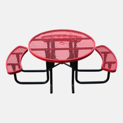 46" ADA Wheelchair Accessible Picnic Table - Commercial Metal Mesh