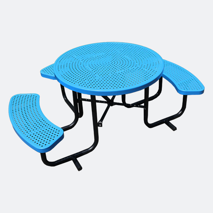 46" ADA Accessible Steel Picnic Table - Bolt-On Outdoor Seating