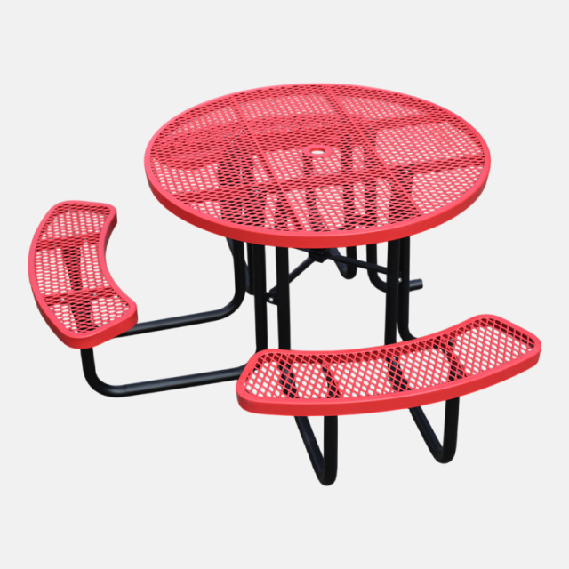 46" ADA Wheelchair Accessible Picnic Table - Commercial Metal Mesh