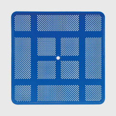 46-Inch Square Outdoor Table - Blue Commercial-Grade Picnic Table