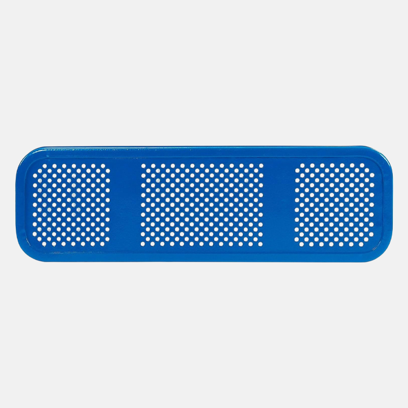 46-Inch Square Outdoor Table - Blue Commercial-Grade Picnic Table