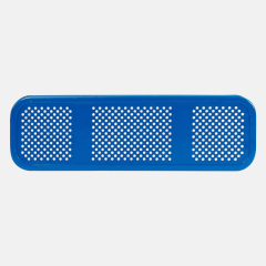 46-Inch Square Outdoor Table - Blue Commercial-Grade Picnic Table