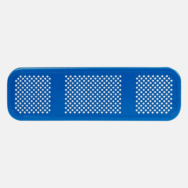 46-Inch Square Outdoor Table - Blue Commercial-Grade Picnic Table