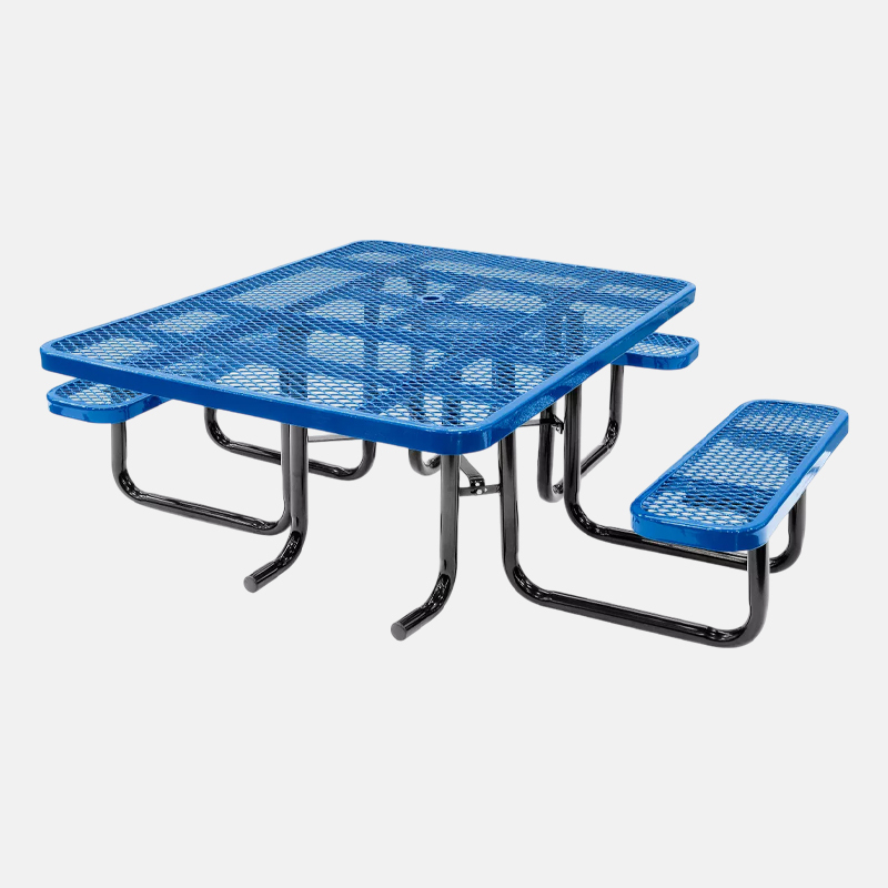 Blue 46-Inch ADA Wheelchair Accessible Picnic Table - Arlau