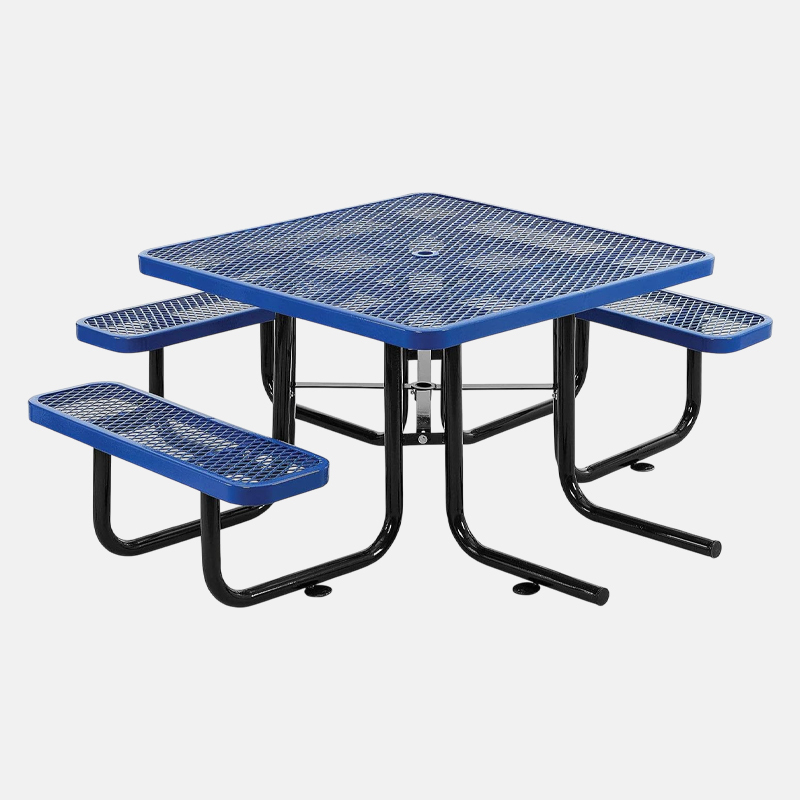 Blue 46-Inch ADA Wheelchair Accessible Picnic Table - Arlau