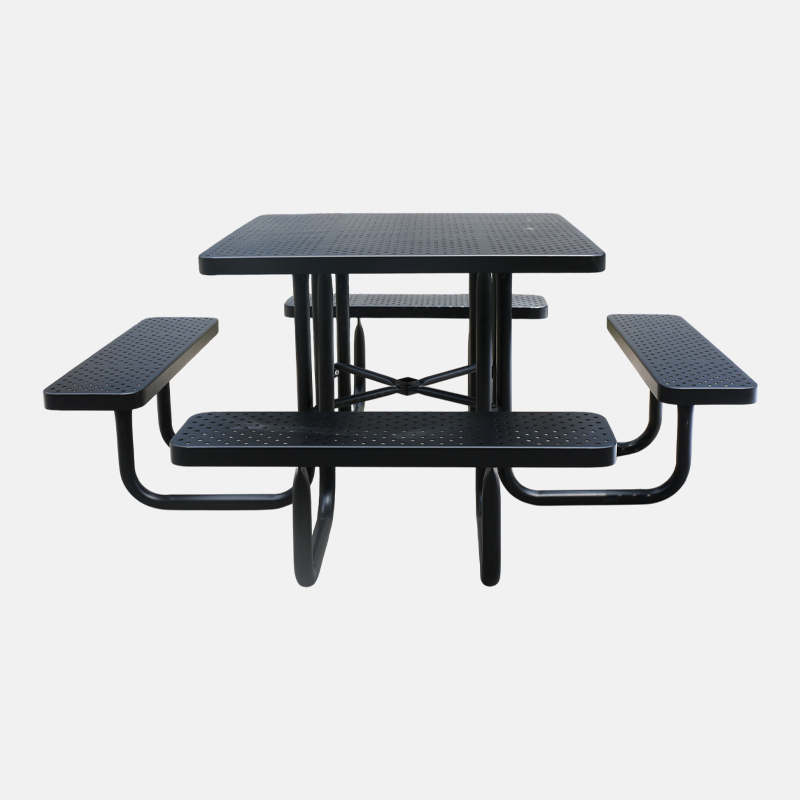 yalau 46-Inch Black Outdoor Dining Set with Umbrella – Heavy-Duty