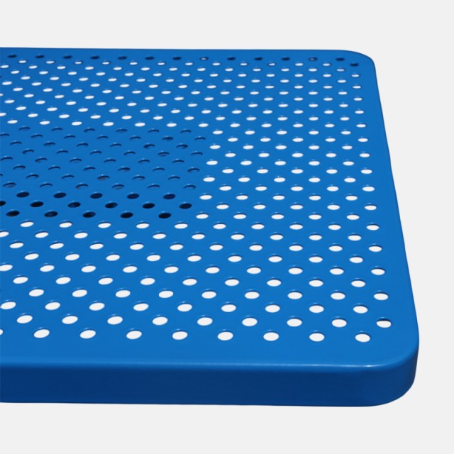 Commercial ADA Picnic Table - 8 Foot Heavy-Duty Blue Steel Design