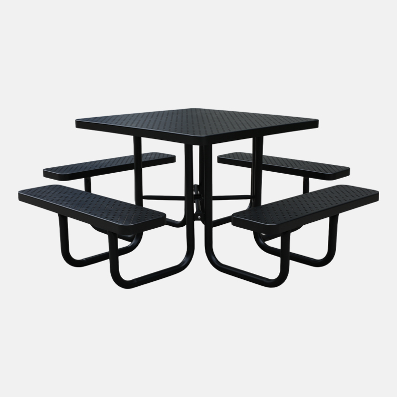 yalau 46-Inch Black Outdoor Dining Set with Umbrella – Heavy-Duty