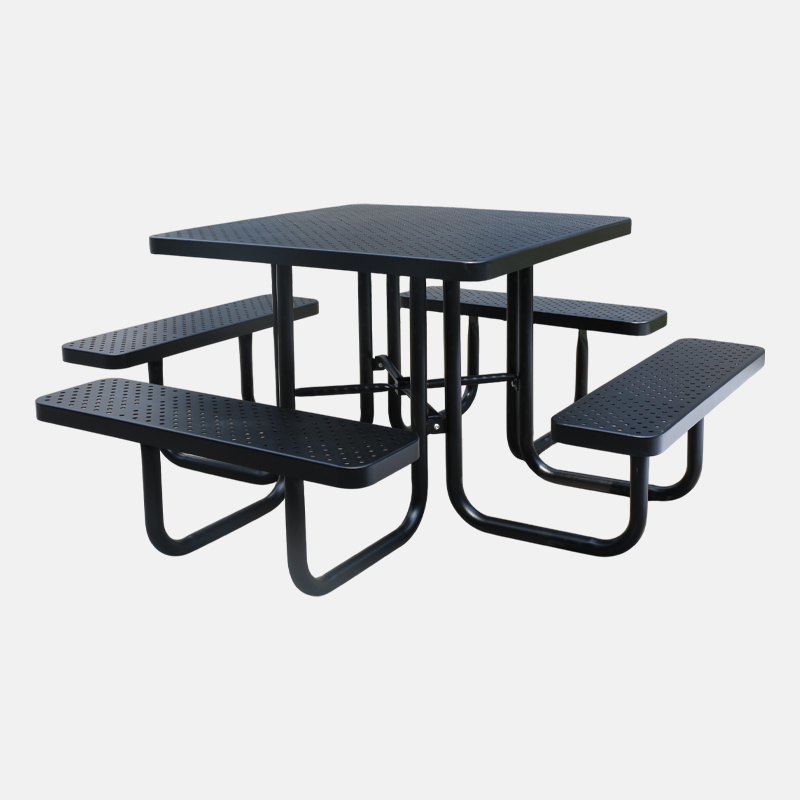 yalau 46-Inch Black Outdoor Dining Set with Umbrella – Heavy-Duty