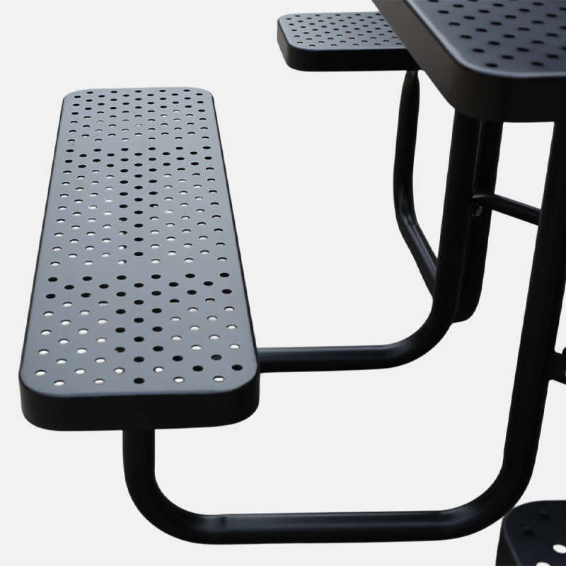 yalau 46-Inch Black Outdoor Dining Set with Umbrella – Heavy-Duty