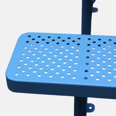 Rectangular Metal Mesh Picnic Tables Outdoor Durable Arlau