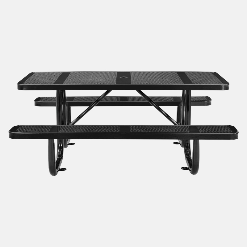 Factory Direct Expanded Steel Picnic Table - 4ft, 6ft, 8ft Sizes