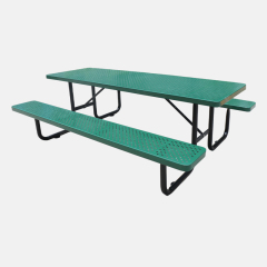 8-Foot Heavy-Duty Picnic Table with 1500 lb Capacity - Double-Sided