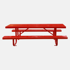 Double-Sided Commercial Picnic Table - 6ft, 8ft, 10ft Heavy-Duty Sizes