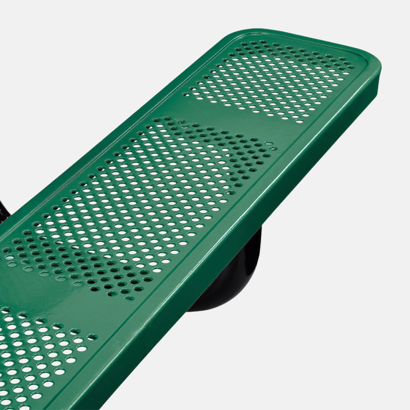 8-Foot Green Picnic Table - Double-Sided Heavy Duty Commercial Grade