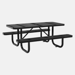 Factory Direct Expanded Steel Picnic Table - 4ft, 6ft, 8ft Sizes
