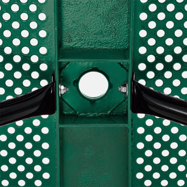 8-Foot Green Picnic Table - Double-Sided Heavy Duty Commercial Grade