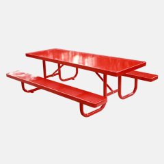 Double-Sided Commercial Picnic Table - 6ft, 8ft, 10ft Heavy-Duty Sizes