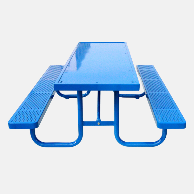 Thermoplastic Picnic Table - Metal Mesh Outdoor Bench