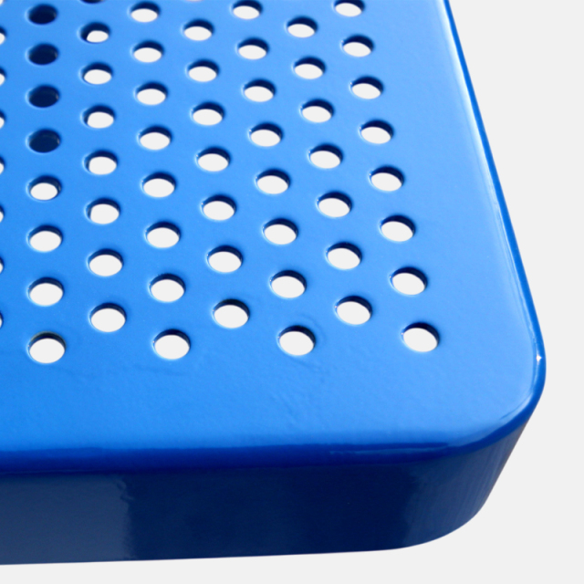 Thermoplastic Picnic Table - Metal Mesh Outdoor Bench