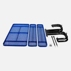 8ft Thermoplastic Picnic Table - Blue Commercial Park Furniture