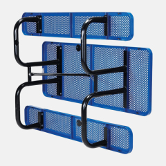 8ft Thermoplastic Picnic Table - Blue Commercial Park Furniture