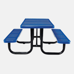8ft Thermoplastic Picnic Table - Blue Commercial Park Furniture