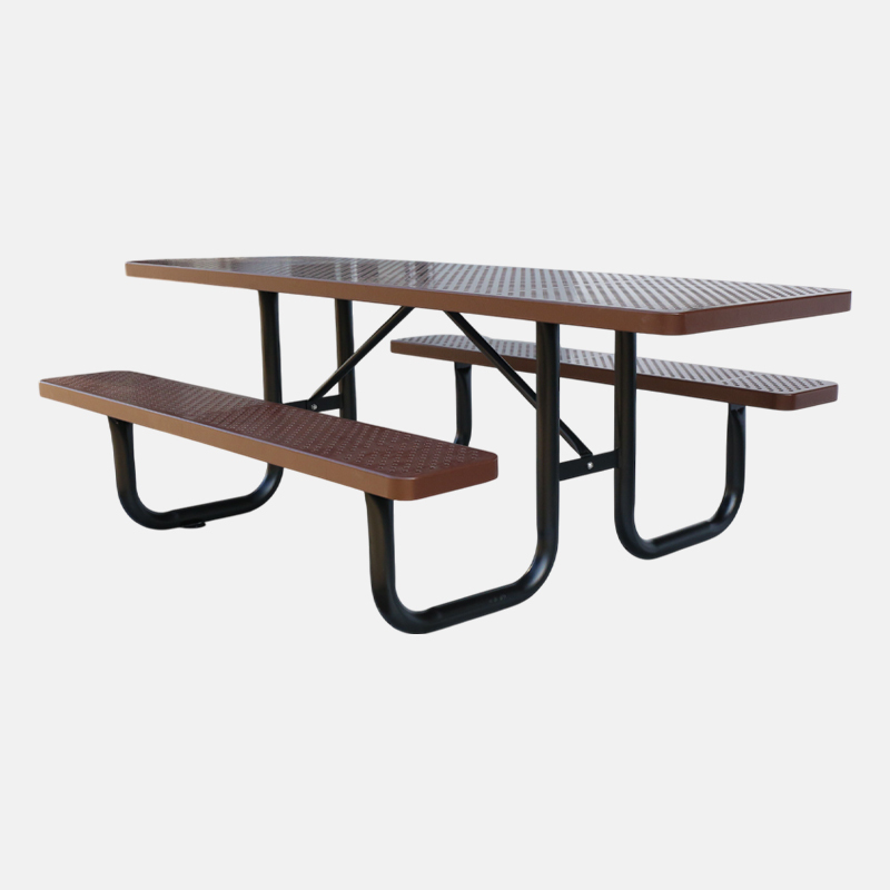 Brown ADA Wheelchair Accessible Picnic Table - 8ft Commercial