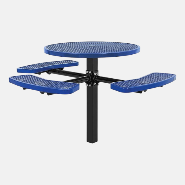 ADA Picnic Table - 46 Inch Blue Wheelchair Accessible