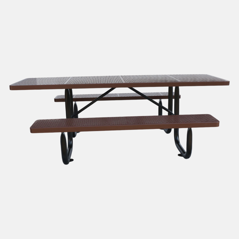 Brown ADA Wheelchair Accessible Picnic Table - 8ft Commercial