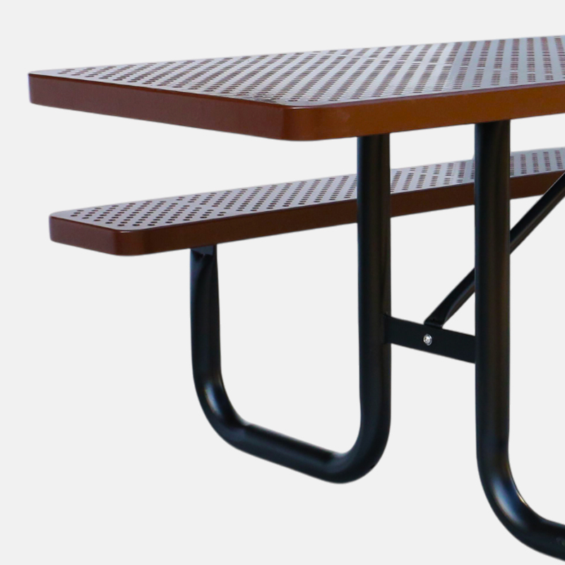 Brown ADA Wheelchair Accessible Picnic Table - 8ft Commercial