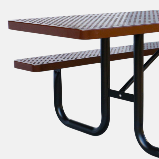 Brown ADA Wheelchair Accessible Picnic Table - 8ft Commercial