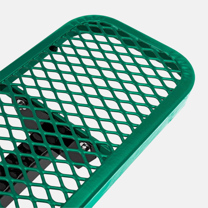 Green 46-Inch ADA Square In-Ground Picnic Table - Arlau