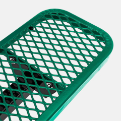 Green 46-Inch ADA Square In-Ground Picnic Table - Arlau