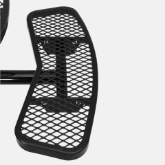 Black Picnic Table - 46" Round 1000lb Capacity - yalau