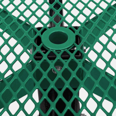 46-Inch Green ADA-Compliant Vandal-Resistant Picnic Table - Arlau