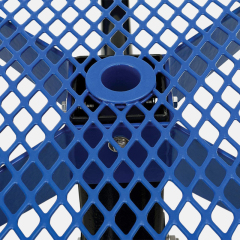 Vandal-Resistant Picnic Table - 46" Blue Plastisol Coated - yalau