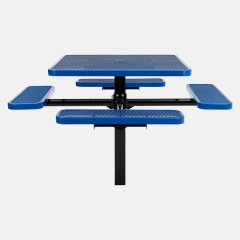 46-inch Square In-Ground Commercial Picnic Table Arlau