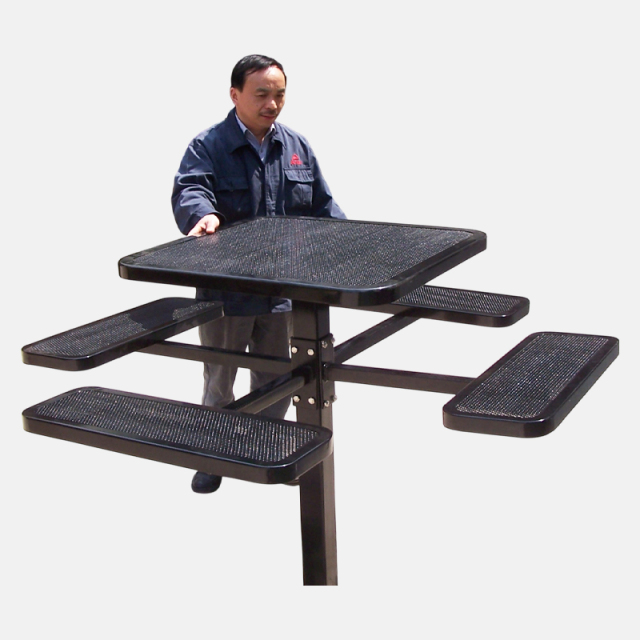 All-Weather Outdoor Dining Set - Heavy-Duty Commercial Picnic Table