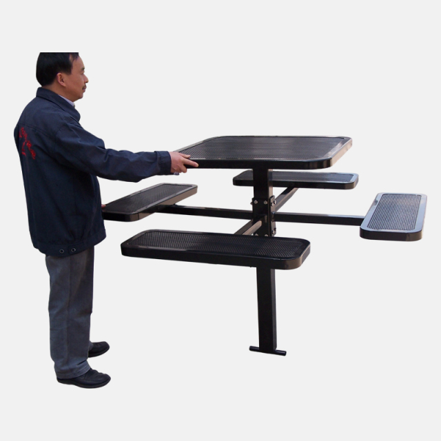 All-Weather Outdoor Dining Set - Heavy-Duty Commercial Picnic Table