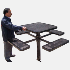 All-Weather Outdoor Dining Set - Heavy-Duty Commercial Picnic Table